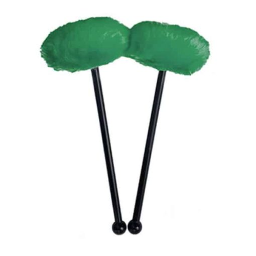 acoustIQ Grand Slam Tenor Drum Mallets (Emerald Green)