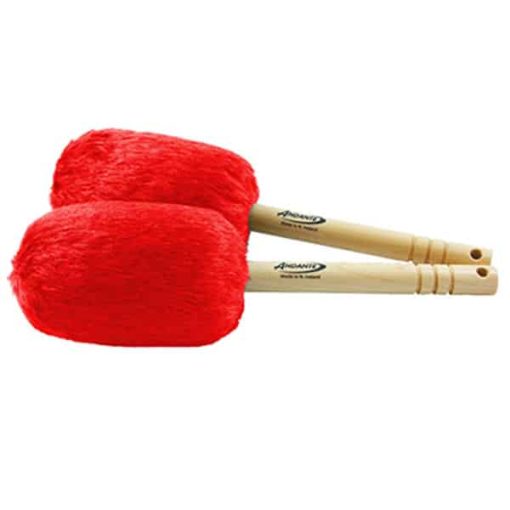 Andante Bass Drum Mallets (Red)