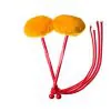 myTyFry Ultimate Custom Tenor Drum Mallets (Gold/Red/Red)