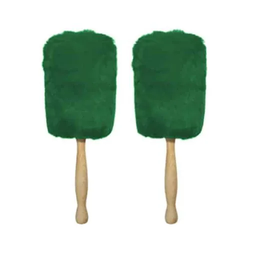 Twisted Thistle Medalist Bass Drum Mallets (Green)