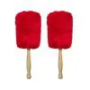 Twisted Thistle Medalist Bass Drum Mallets (Red)