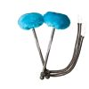 TyFry Ultimate Tenor Drum Mallets (Electric Blue)