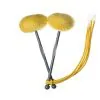 TyFry Ultimate Tenor Drum Mallets (Yellow)