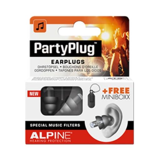 Alpine PartyPlug Earplugs (Black)