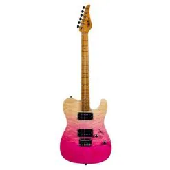 Jet JT-450 Electric Guitar (Transparent Pink Quilted Top)