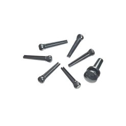 D'Addario Plastic Bridge & End Pins (Ebony)