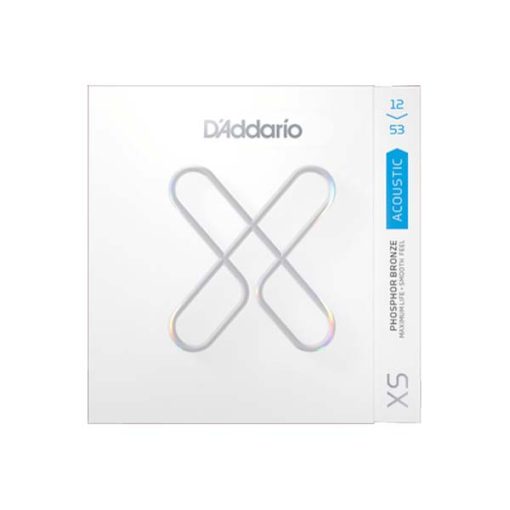 D'Addario XS Phosphor Bronze Coated Acoustic Guitar Strings (Light 12-53)