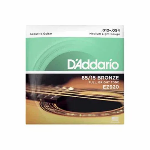 D'Addario EZ920 85/15 Bronze Acoustic Guitar Strings (Medium Light 12-54)