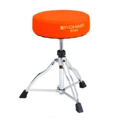 Tama 1st Chair Vibrant Fabric Round Rider Drum Throne (Orange)